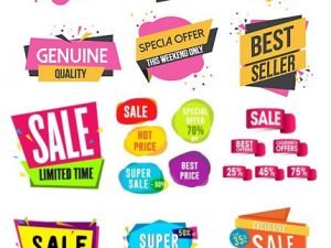 Sale Banner Template Sale Sticker Or Label