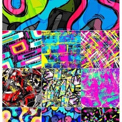 Seamless Patterns Of Graffiti Background Vector