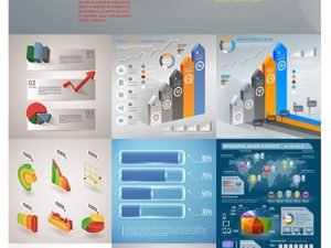 Stock Vectors 3D Infographic Chart 04