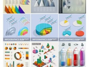 Stock Vectors 3D Infographic Chart