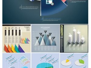 Stock Vectors 3D Infographic Chart 05