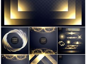 Vector Collection Of Transparent Lens Flares