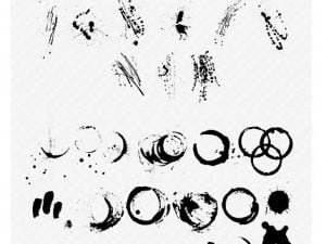 Vector Design Elements Set Grunge And Splatters