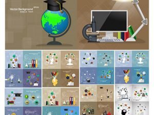 Vector Illustration Flat Design Concepts Of Education