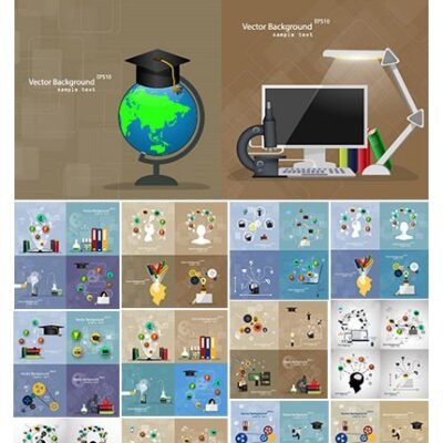 Vector Illustration Flat Design Concepts Of Education