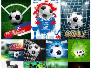 Vectors Creative Football Backgrounds