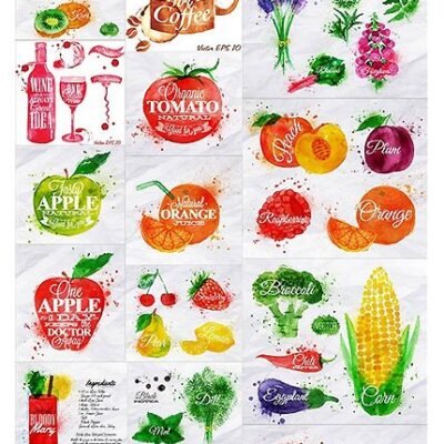 Watercolor Food
