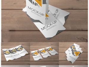 10 PSD Mockups Trifold Brochure psd