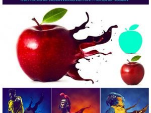 3D Splashes V1.1 Dispersion Photoshop Action