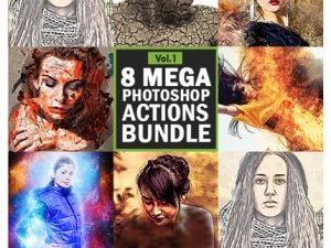 8 Mega Photoshop Actions Bundle Vol1