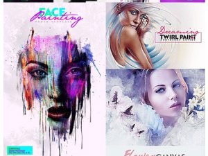 ARTISTIC PHOTO FX BUNDLE WITH 25 PS ACTIONS AND TEMPLATES