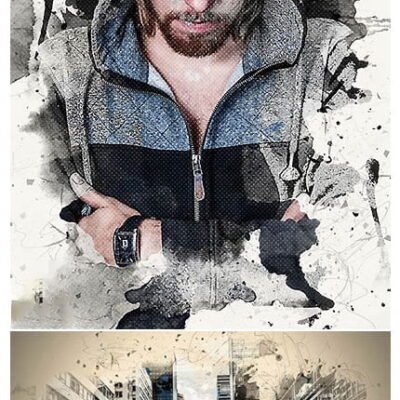 Creative Splatter Photoshop Action