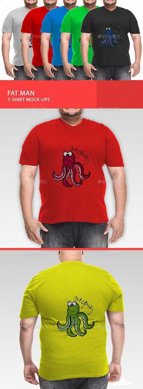 FAT MAN T-SHIRT MOCKUPS PSD.01