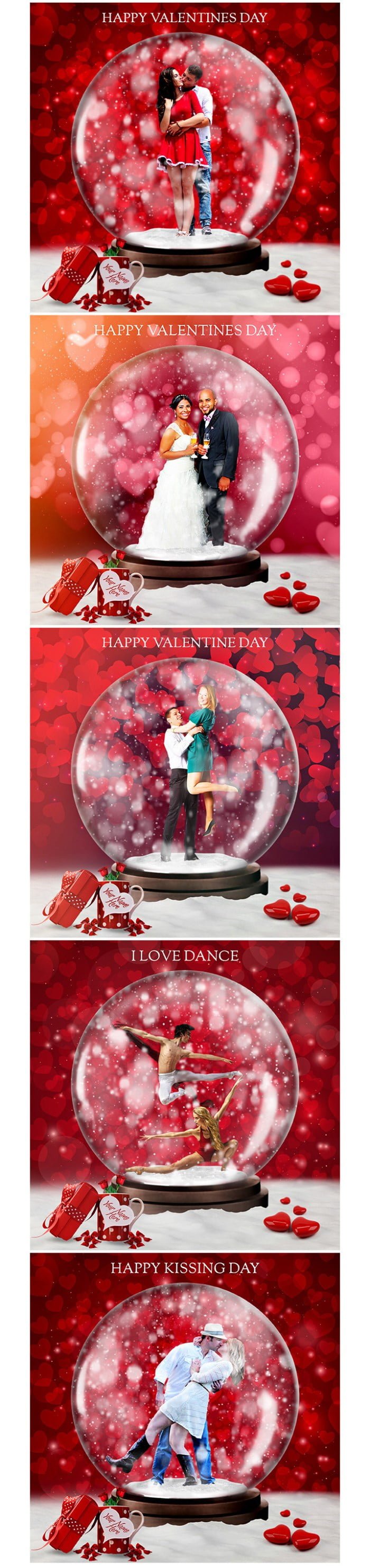 VALENTINE ANIMATED SNOW GLOBE ACTION.1