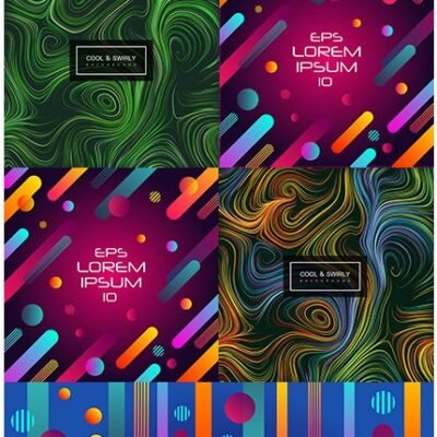 Abstract Background Creative Lines And Circles