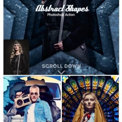 Abstract Shapes Photoshop Action