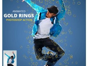 Animated Gold Rings Photoshop Action