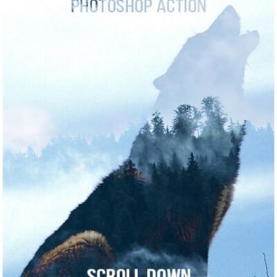 Animated Parallax Double Exposure Photoshop Action