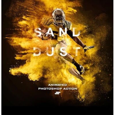 Animated Sand Dust Powder Explosion Photoshop Action