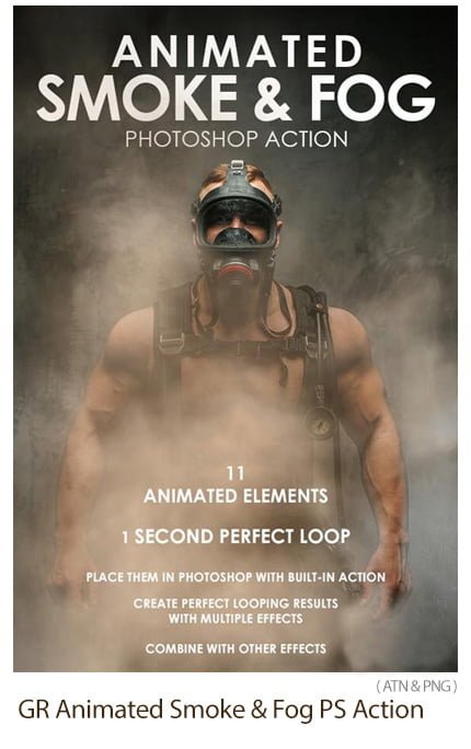 Animated Smoke And Fog Photoshop Action | visualstorms