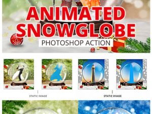 Animated Snow Globe Photoshop Action