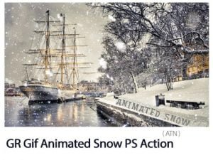 Animated Snow Photoshop Action