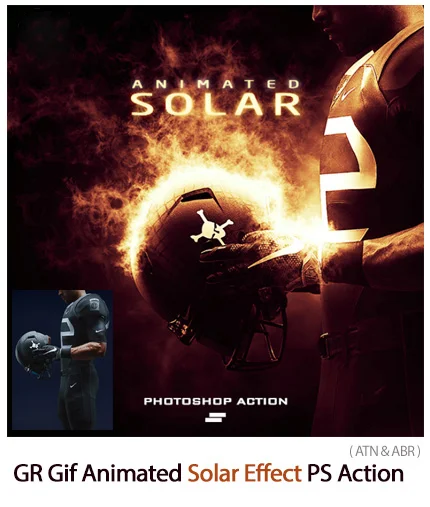 Animated Solar Effect Photoshop Action