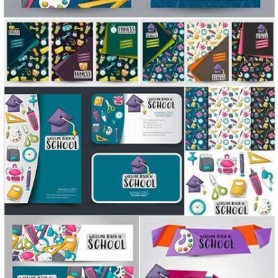 Back To School Vector Illustration Fitness And Healthy Lifestyle