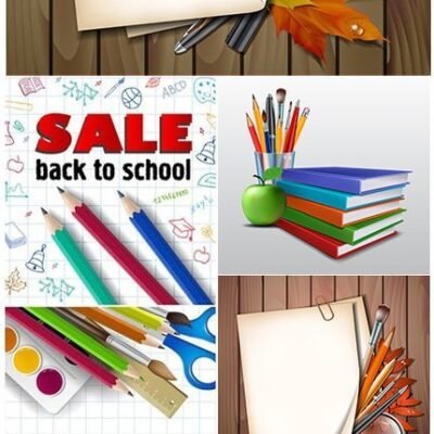 Back To School Vector Illustration Template 04