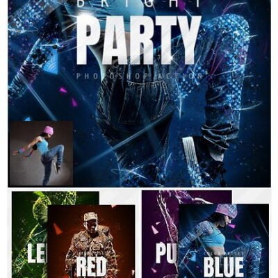 Bright Party Photoshop Action