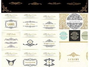 Calligraphy Luxury Line Logo Set