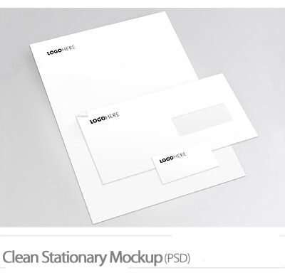 Clean Stationary Mockup psd
