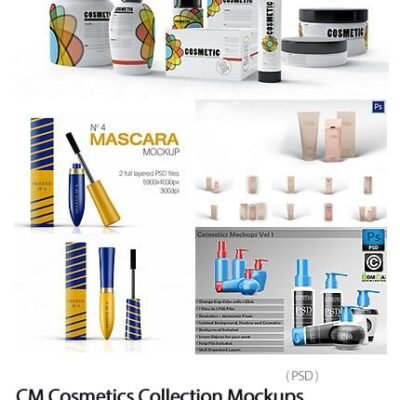 CM Cosmetics Collection Mockups psd