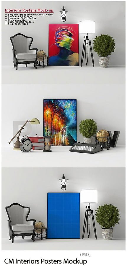 cm.interiors.posters.mock-up CM Interiors Posters Mockup psd