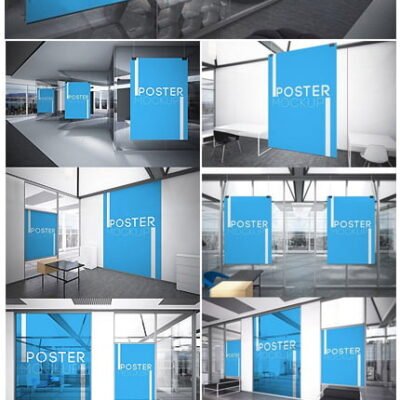 CM Office Posters Mockups psd