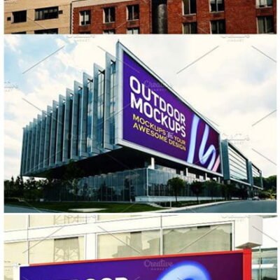 CM Outdoor Advertising Mockups psd