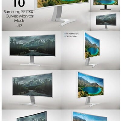 CM Samsung SE790C Curved Monitor Bundle psd