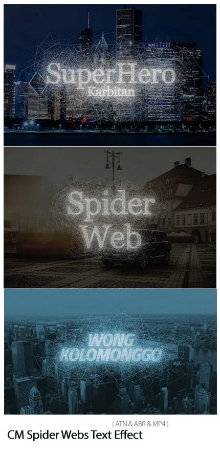 CM Spider Webs Text Effect