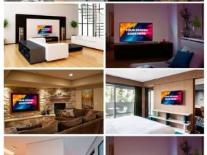 CM Television Mockup psd