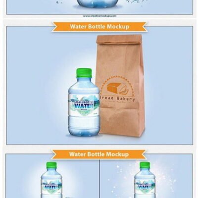 CM Water Bottle Mockup psd
