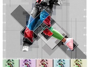 Collage Graphic Poster Photoshop Action