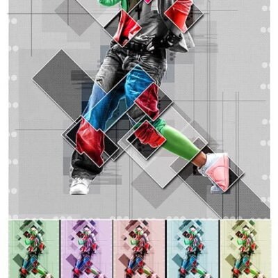 Collage Graphic Poster Photoshop Action