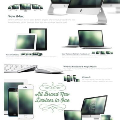 Creativemarket New Apple Devices MockUp psd
