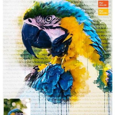 Drop Letter Painting Action