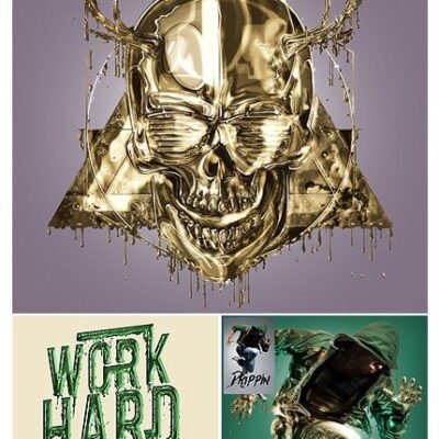 Dripping Gold Photoshop Acion