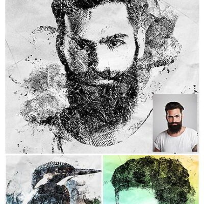 Fingerprint Art Photoshop Action