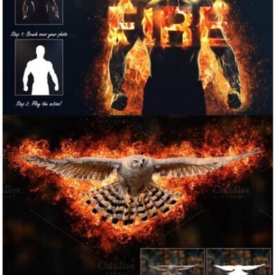 Fire Effect Photoshop Action