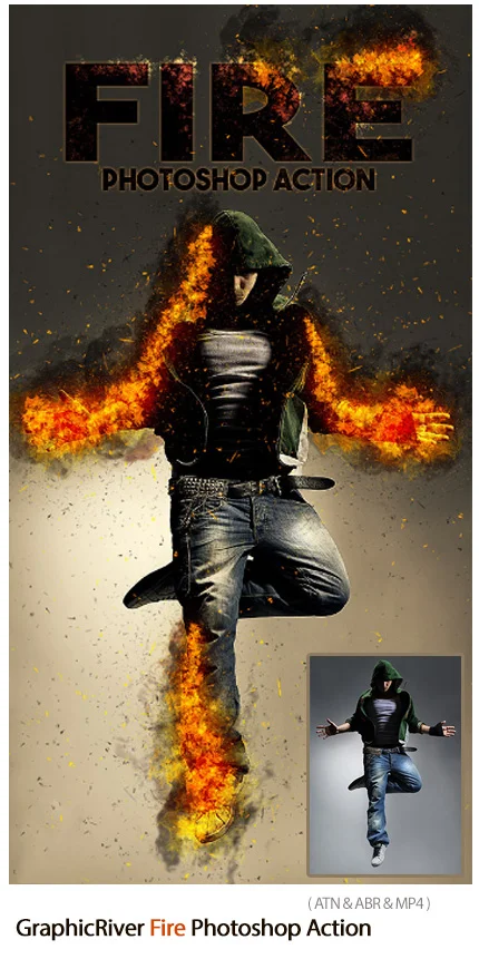 Fire Photoshop Action