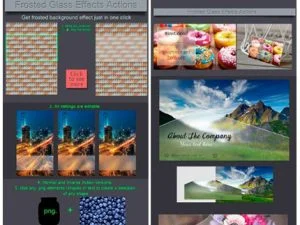Frosted Glass Effects Actions