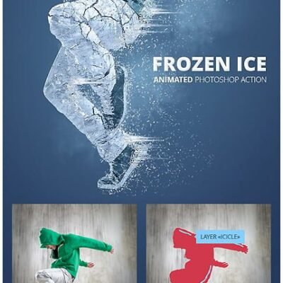 Frozen Ice Gif Animated Photoshop Action